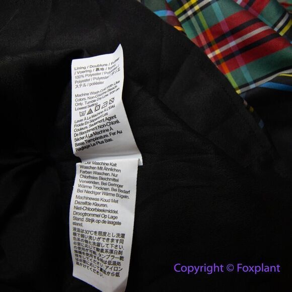 New *flawed* J Crew  V-Neck Taffeta Mini Dress in Stewart Plaid, size 12 - Picture 16 of 16